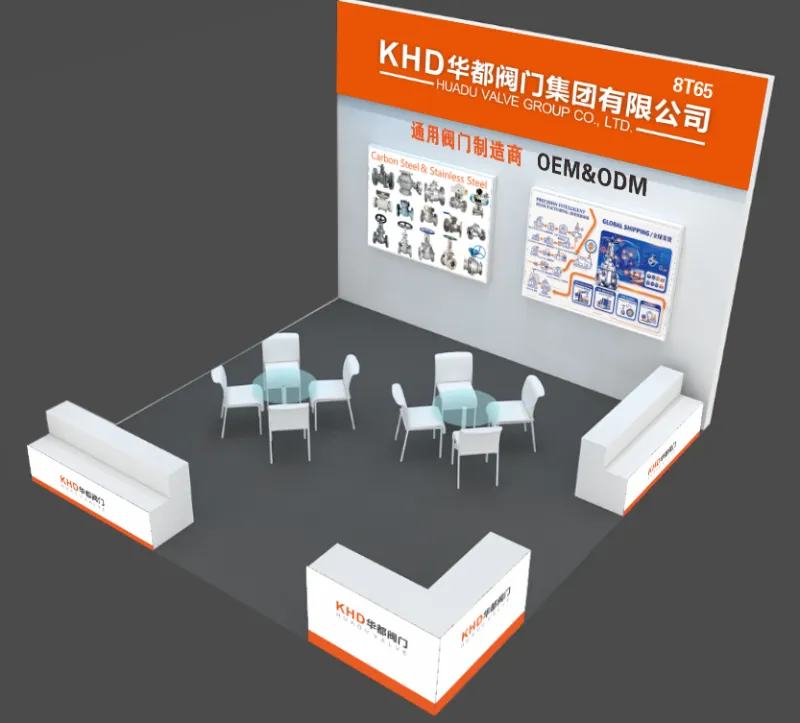 Hvor møder man Huadu Valve Group (KHD) i oktober 2026? Zhejiang Int'l Valve Fair, stand 8T65